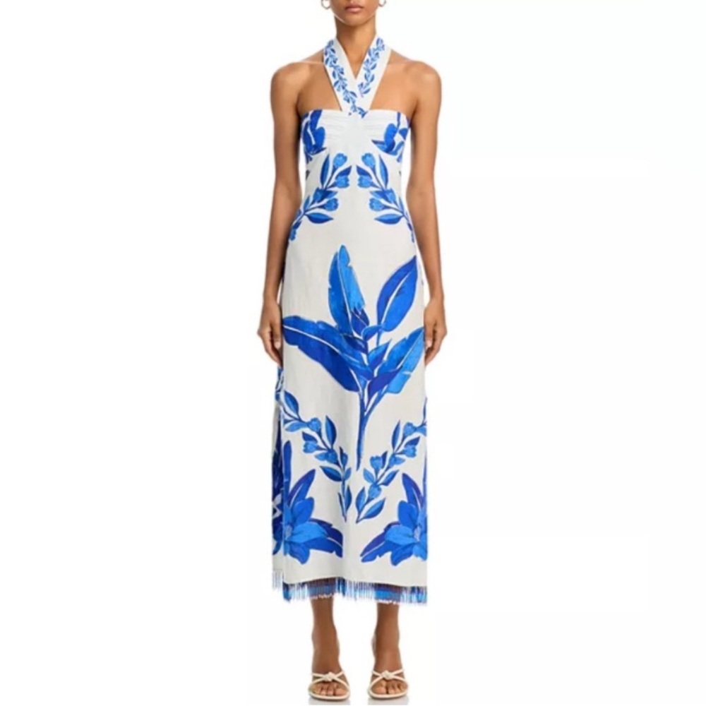 NWT FARM Rio Blue Yard Maxi Dress Size S - Picture 3 of 11